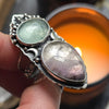 Size 8.5, Starshadow, Aquamarine and Super Seven Amethyst