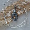 Serpent's Hag Stone, OCEAN hag stone, Necklace