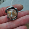 Snake Guardian - Garden Quartz with Rutile Orb