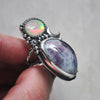 Size 7, Starlight, Opal and Tourmaline Quartz
