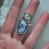 Size 7, Starlight, Opal and Tourmaline Quartz