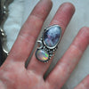 Size 7, Starlight, Opal and Tourmaline Quartz