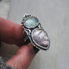 Size 8.5, Starshadow, Opal and Tourmaline Quartz