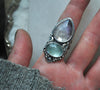 Size 8.5, Starshadow, Opal and Tourmaline Quartz