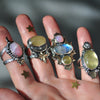 Size 9 + Imperial Moonrise, Heliodor, Pink Opal & Moonstone