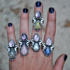 Size 8, Sea Horse Queen, Lepidolite & Pearl