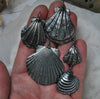 PRE-ORDER (small) Scallop Shell Pendants - WITH chain