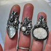 Size 6.75, Sea Castles, Chalcedony Druzy