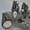 Size 6.75, Sea Castles, Chalcedony Druzy