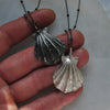 PRE-ORDER (small) Scallop Shell Pendants - WITH chain