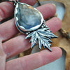 Pendant, Falling Leaves, Labradorite