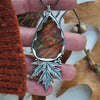 Pendant, Falling Leaves, Labradorite