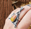 Size 9.25, Candy Corn October House, Ring