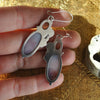 EARRINGS, Ocean Expedition, Seahorse Earrings, Sunstone and Dendritic Agate