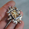 Size 6.5, Signum Solis, Star Rutile, Sterling and Fine Silver and Brass