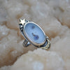 "One off", Size 5, Moon&Star ring, Dendritic Agate