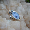"One off", Size 5, Moon&Star ring, Dendritic Agate