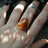 Custom Order!! COPPER RUTILE, Divination Ring, Sterling and Fine Silver and Brass