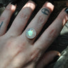 Custom Order!! MOONSTONE, Stargazing Oracle Ring or necklace, Sterling and Fine Silver and Brass