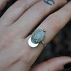 Size 7.5, Moon&Star sets, Moonlight, Topaz, Sterling and Fine Silver