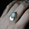 Size 7.5, Moon&Star sets, Moonlight, Topaz, Sterling and Fine Silver