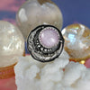 SIZE 7, Star Gazing Oracle, Cat Eye Kunzite, Sterling and Fine Silver
