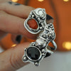 Size 6, Moon&Star sets, HALLOWEEN EDITION! Spinel and Garnet