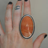Size 9.5, HALLOWEEN EDITION, Monster Aventurine, Sterling and Fine Silver Ring