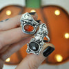 Size 6, Moon&Star sets, HALLOWEEN EDITION! Spinel and Garnet
