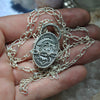 SALE! Dream Amulet, Moonstone, Sterling and Fine Silver