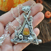 PENDANT, Pumpkin Patch, Candy Corn October House