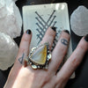 Custom Order!! SUPER SEVEN, Divination Ring, Sterling and Fine Silver and Brass