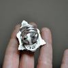 Custom Order!! SUPER SEVEN, Divination Ring, Sterling and Fine Silver and Brass