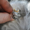 Size 9.5, PERSIAN Moon Cat with brass moon