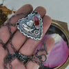Pendant, Halloween Heart with Valentines Candy Corn!