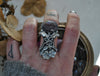 MADE TO SIZE RING, Bouquets Brought on Bat Wings - Iolite Sunstone!
