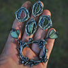 DISCOUNTED Size 5.5, Fairy Circles, Tourmaline fairy wing
