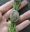 SALE - SIZE 7.5, Garden Veil, Natural Moss Agate Ring