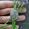 SALE - SIZE 6.5, Garden Veil, Natural Moss Agate Ring