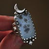 Size 5.5, Winter Moon, Dendritic Agate