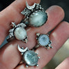 Size 6, Moon&Star, Agate and Topaz