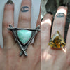 Custom Order!! Dendritic Quartz, Witching Woods Ring OR Necklace, Sterling and Fine Silver