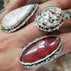 Size 6.25 - Rosalinda Frosted Cookies, Sterling and Fine Silver Ring