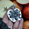 Pendant, Sacred Apple, Garnet and Spinel