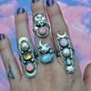 Size 9, Moon&Star ring, Welo Opal