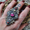 Size 6.5, Oceans of Time.. Ruby and Garnets