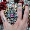 Size 6.5, Oceans of Time.. Ruby and Garnets