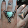 Custom Order!! Purple Labradorite, Witching Woods Ring OR Necklace, Sterling and Fine Silver