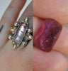 Custom Order!! TOURMALINE, Holy Crest Ring, Sterling and Fine Silver and Brass